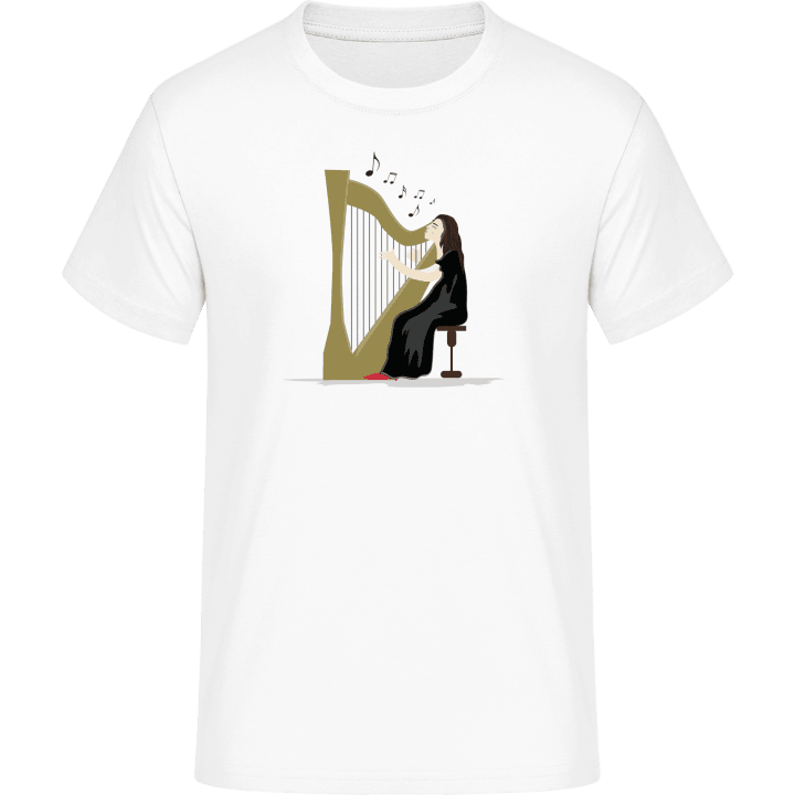 Harp Playing Woman T-Shirt contain pic