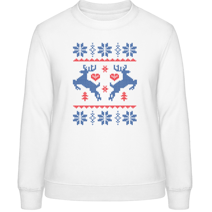 Christmas Pattern Reindeer Frauen Sweatshirt 0 image