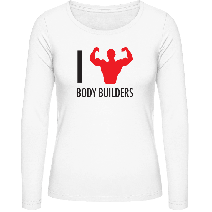 I Love Body Builders Langermet skjorte for kvinner contain pic