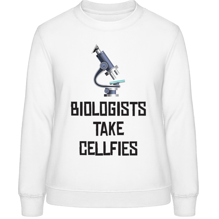 Biologists Take Cellfies Sweatshirt för kvinnor contain pic