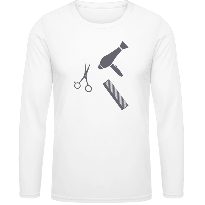 Hairdresser Tools Camicia a maniche lunghe contain pic