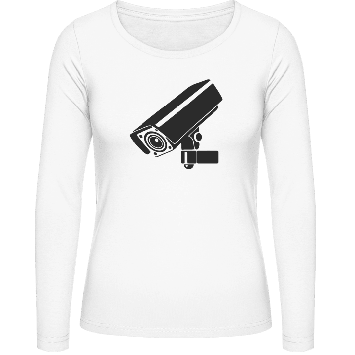 Security Camera Spy Cam T-shirt à manches longues pour femmes contain pic