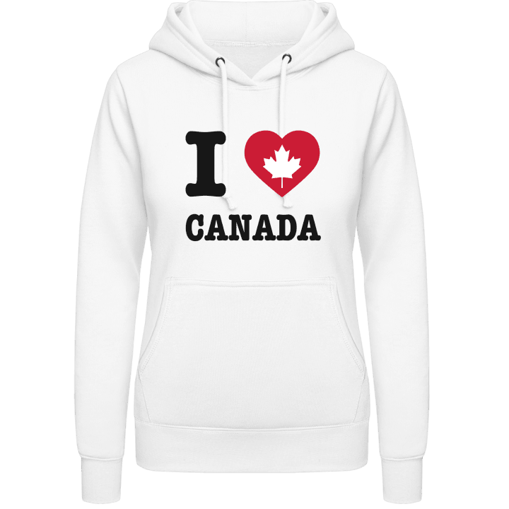 I Love Canada Felpa con cappuccio da donna contain pic