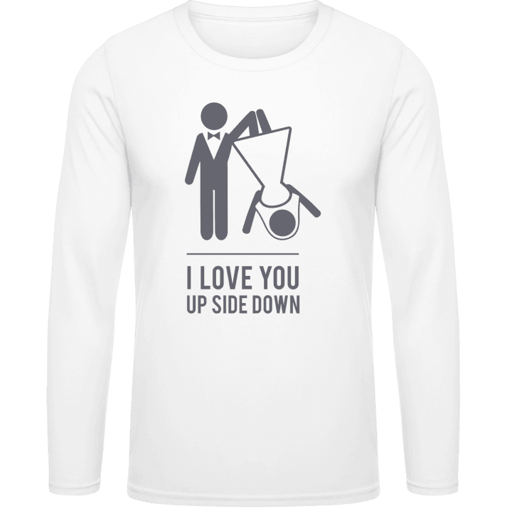 Love Up Side Down T-shirt à manches longues contain pic