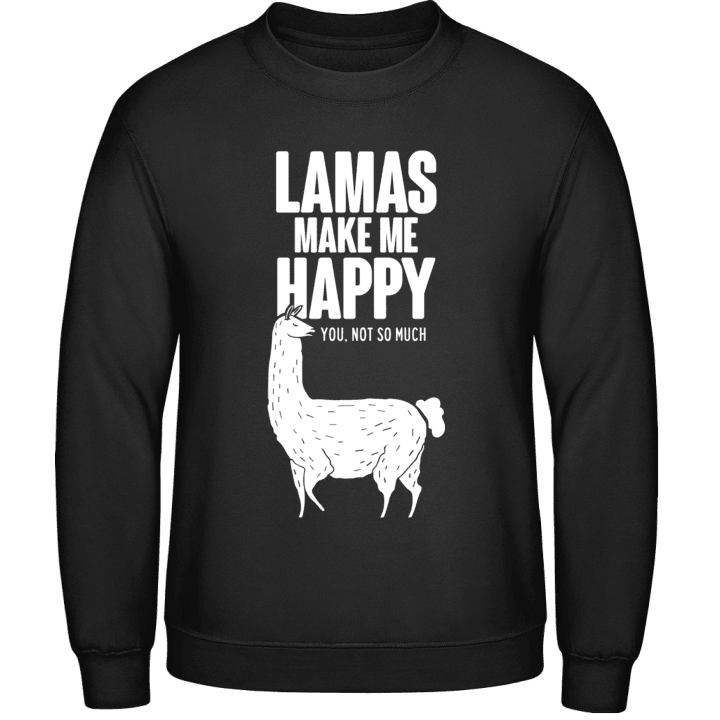 Llamas Make Me Happy Sweatshirt 0 image