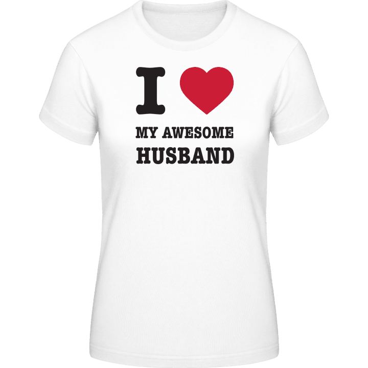 I Love My Awesome Husband T-shirt för kvinnor 0 image