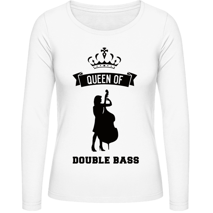 Queen of Double Bass Langermet skjorte for kvinner contain pic