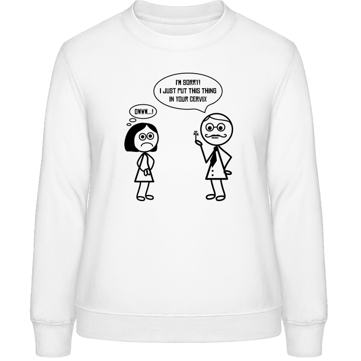 Gynecologist Comic Frauen Sweatshirt contain pic