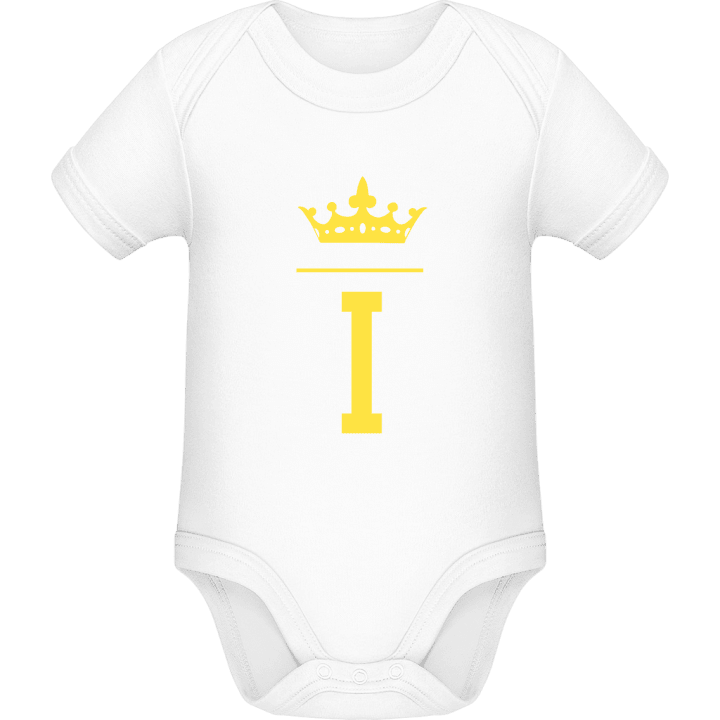 I Initial Crown Baby romperdress contain pic