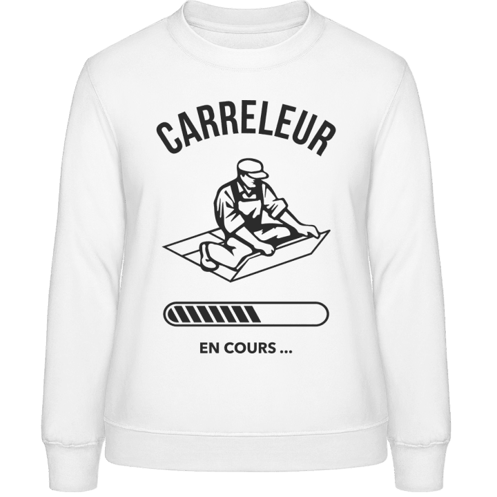 Carreleur en cours Women Sweatshirt contain pic