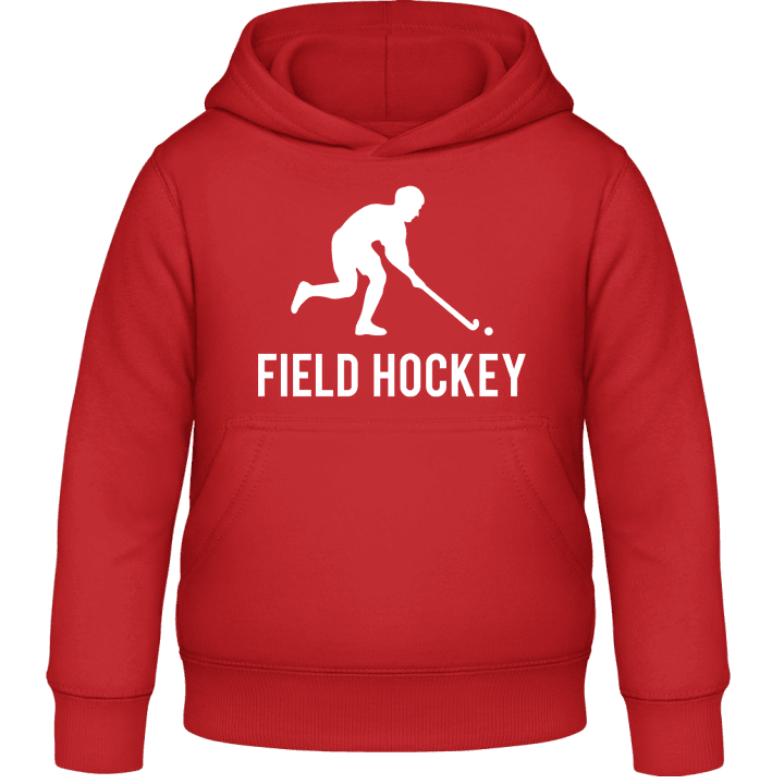 Field Hockey Silhouette Kids Hoodie contain pic