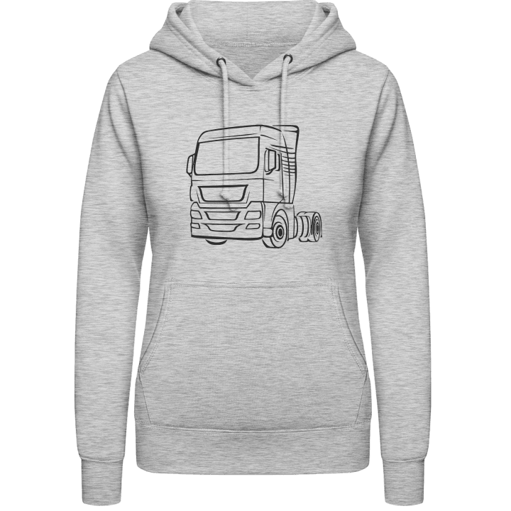 Truck Outline Women Hoodie contain pic