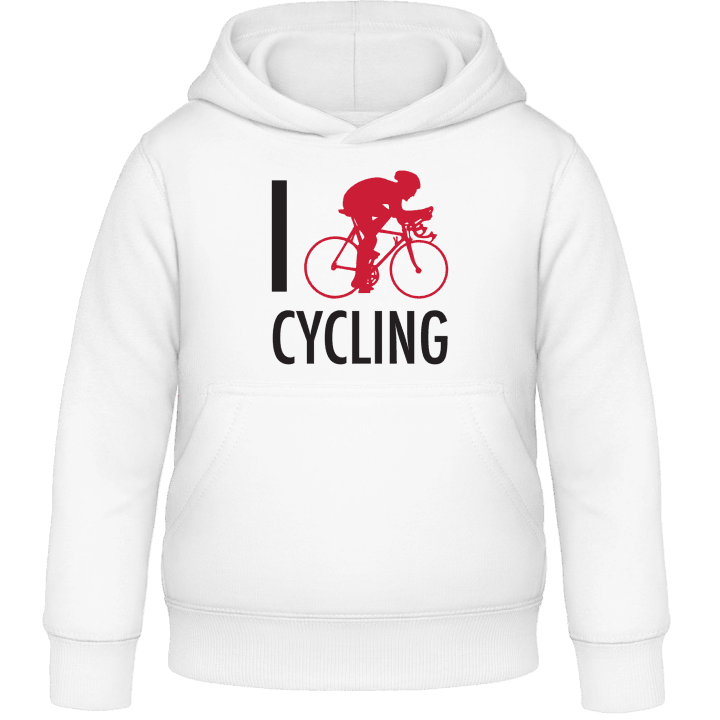 I Love Cycling Sweat à capuche pour enfants contain pic