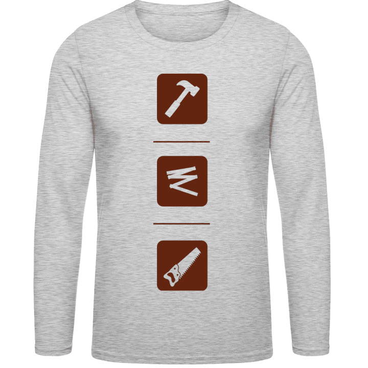 Carpenter Tools Shirt met lange mouwen contain pic