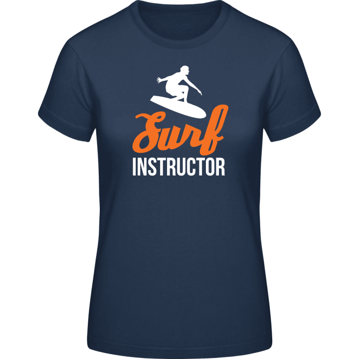 Surf Instructor T-skjorte for kvinner contain pic