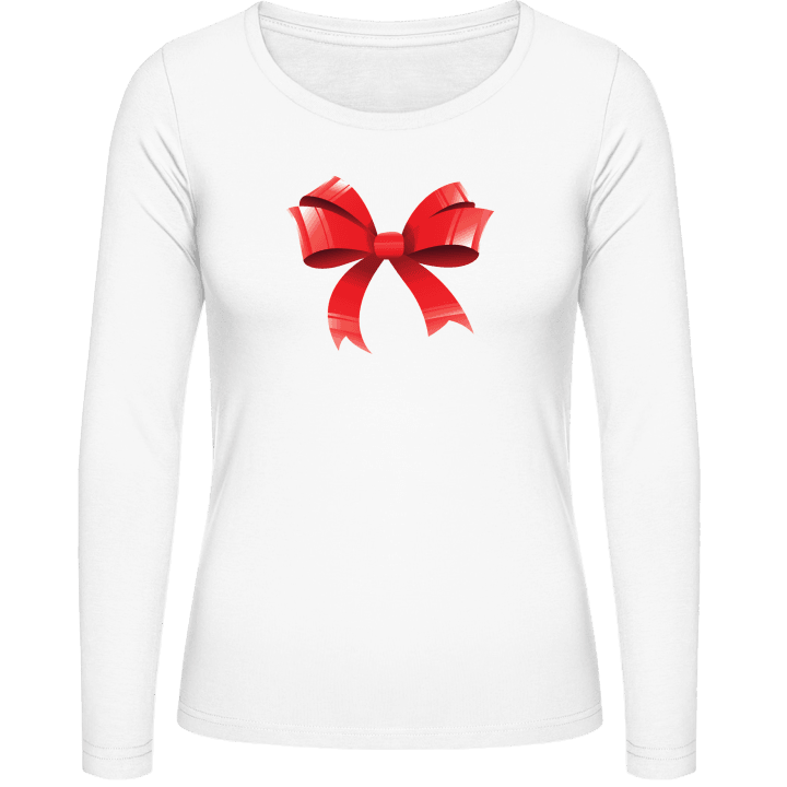Red Ribbon Gift Women long Sleeve Shirt 0 image