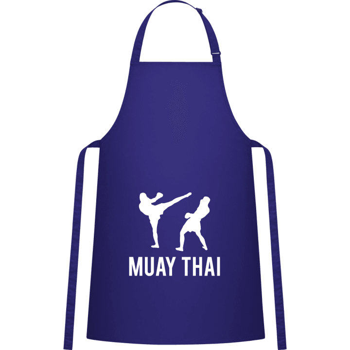 Muay Thai Silhouette Delantal de cocina contain pic