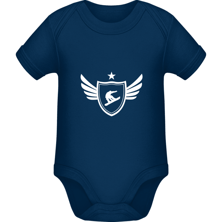 Snowboarder Winged Baby Strampler contain pic