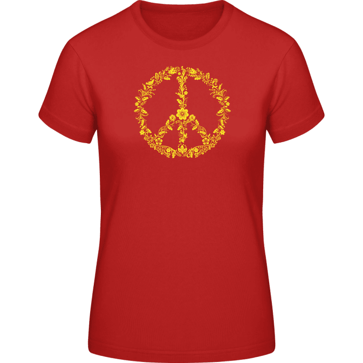 Peace Flowers T-shirt för kvinnor 0 image