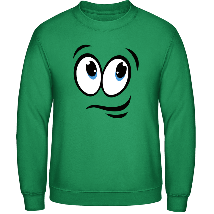 Comic Smiley Face Sweatshirt contain pic