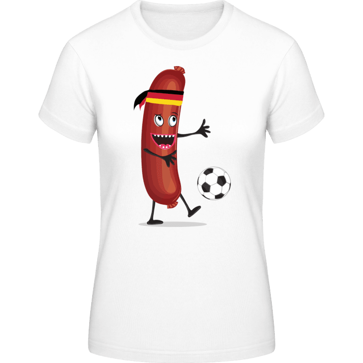 German Sausage Soccer T-skjorte for kvinner contain pic
