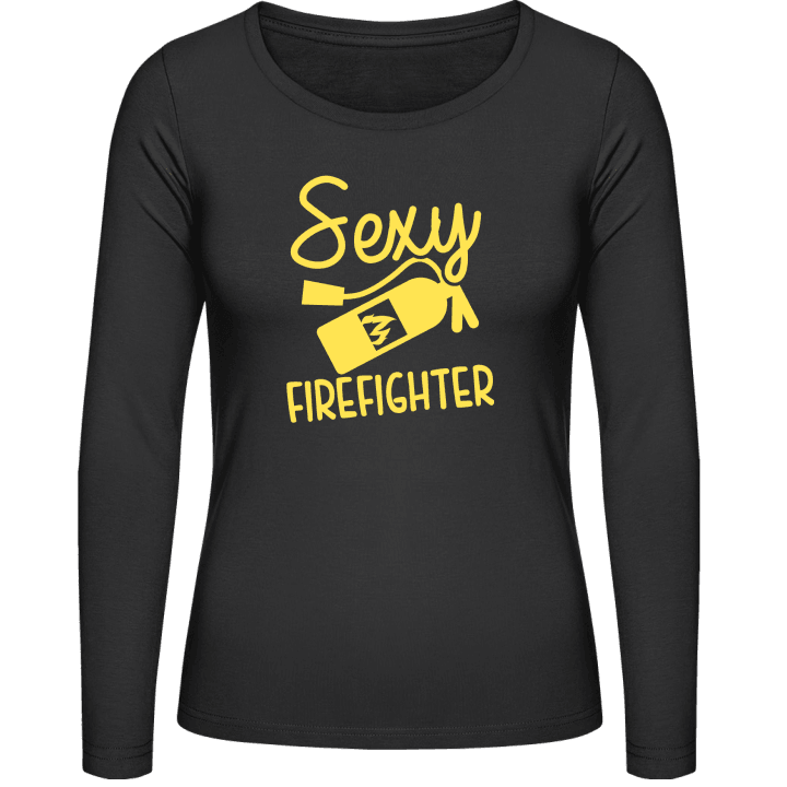 Sexy Firefighter Langermet skjorte for kvinner 0 image