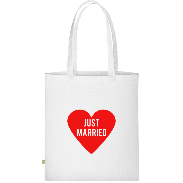 Just Married Logo Bolsa de tela contain pic