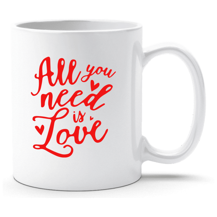 All You Need Is Love Text Tasse contain pic