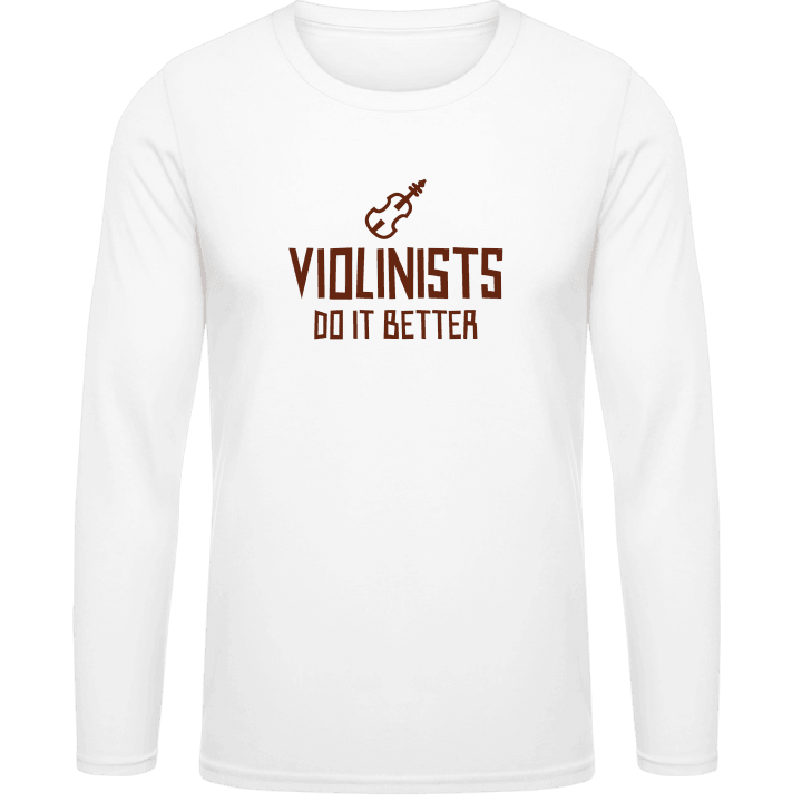Violinists Do It Better Shirt met lange mouwen contain pic