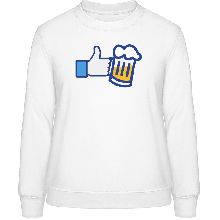 I Like Beer Sweatshirt för kvinnor contain pic