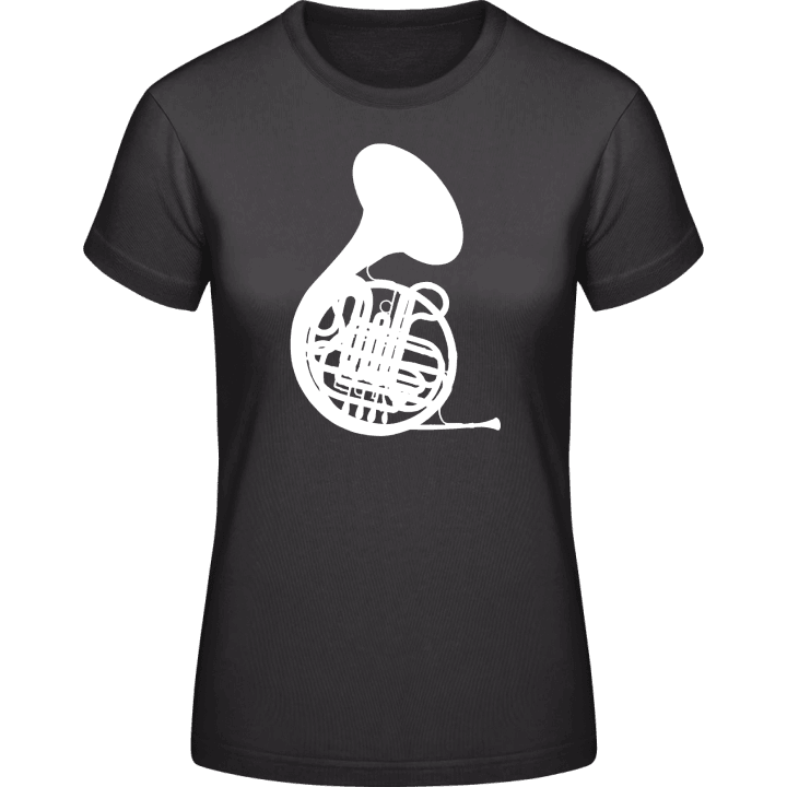 Fransk horn T-skjorte for kvinner contain pic