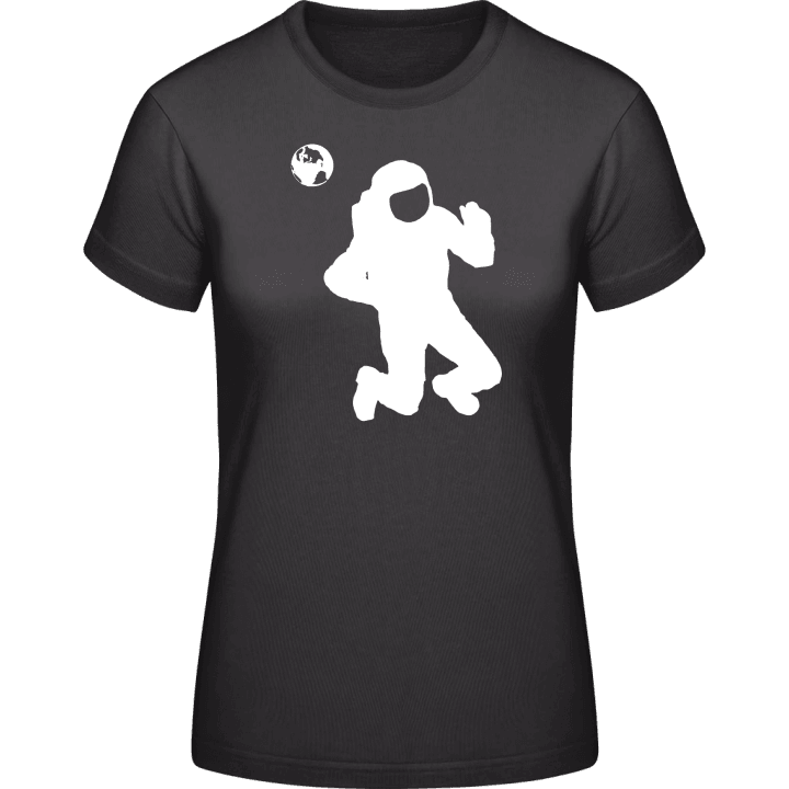 Cosmonaut Silhouette Frauen T-Shirt contain pic