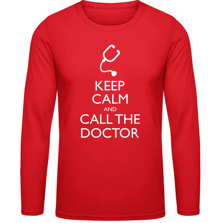 Keep Calm And Call The Doctor Langermet skjorte contain pic