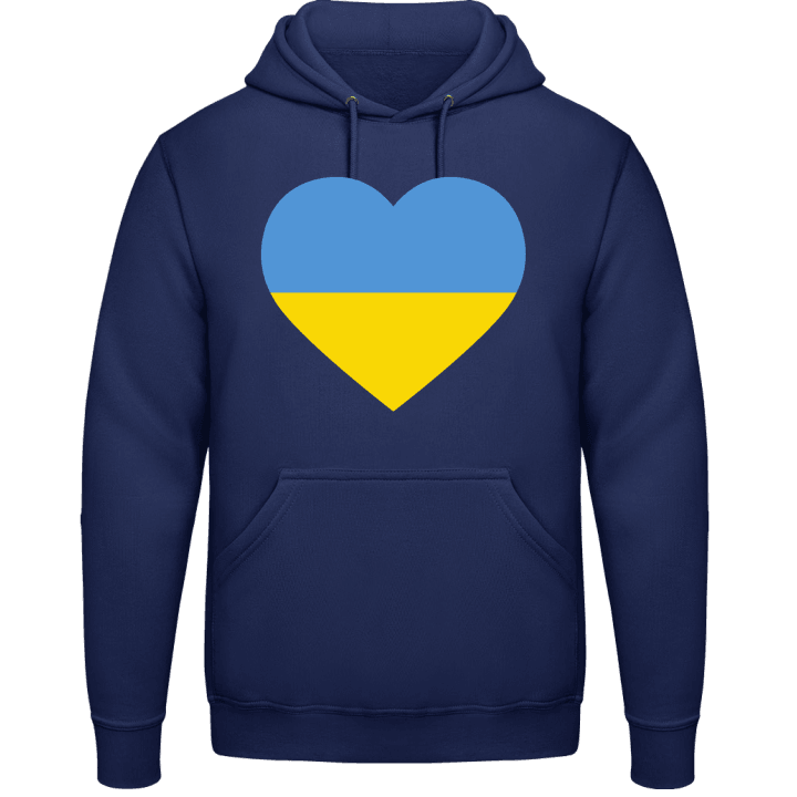 Ukraine Heart Flag Huvtröja 0 image