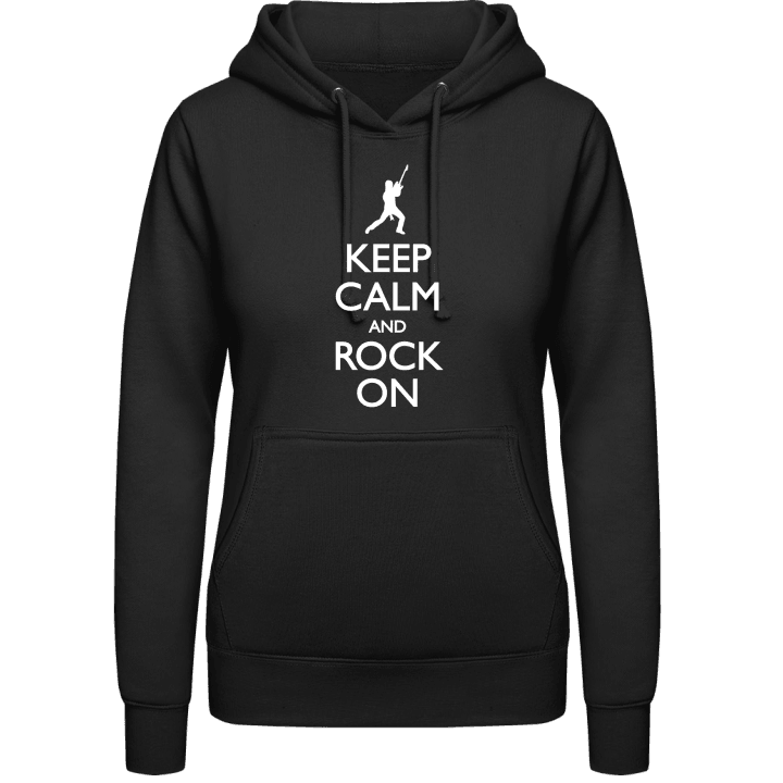 Keep Calm and Rock on Vrouwen Hoodie contain pic