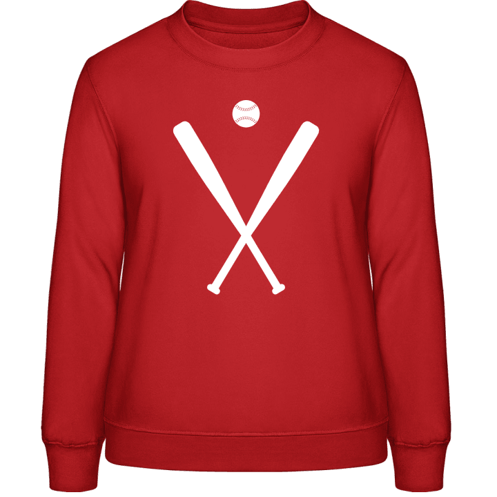 Baseball Equipment Crossed Sweatshirt för kvinnor contain pic