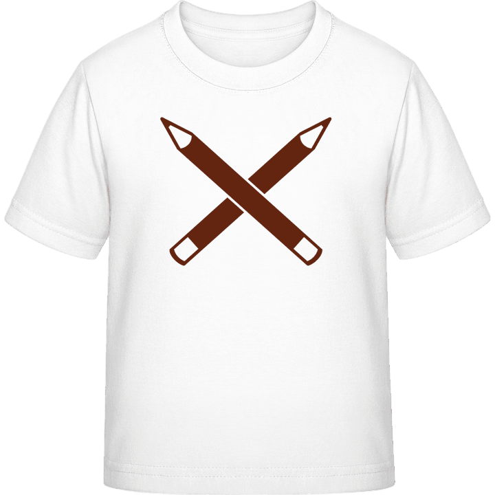 Crossed Pencils Kinderen T-shirt contain pic