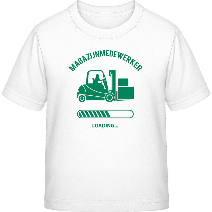 Magazijnmedewerker loading Kinder T-Shirt contain pic