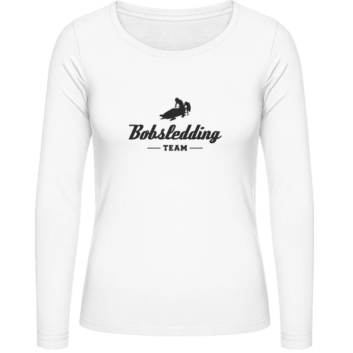 Bobsledding Team T-shirt à manches longues pour femmes contain pic
