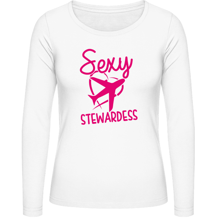 Sexy Stewardess Frauen Langarmshirt contain pic