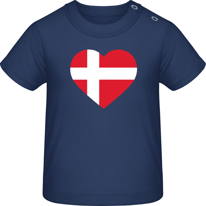 Denmark Heart Baby T-skjorte contain pic