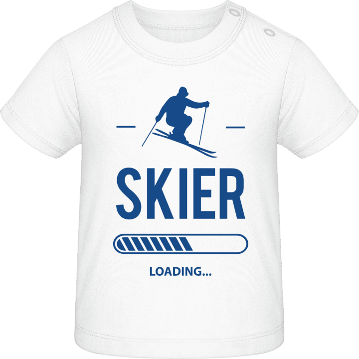 Skier Loading Camiseta de bebé contain pic