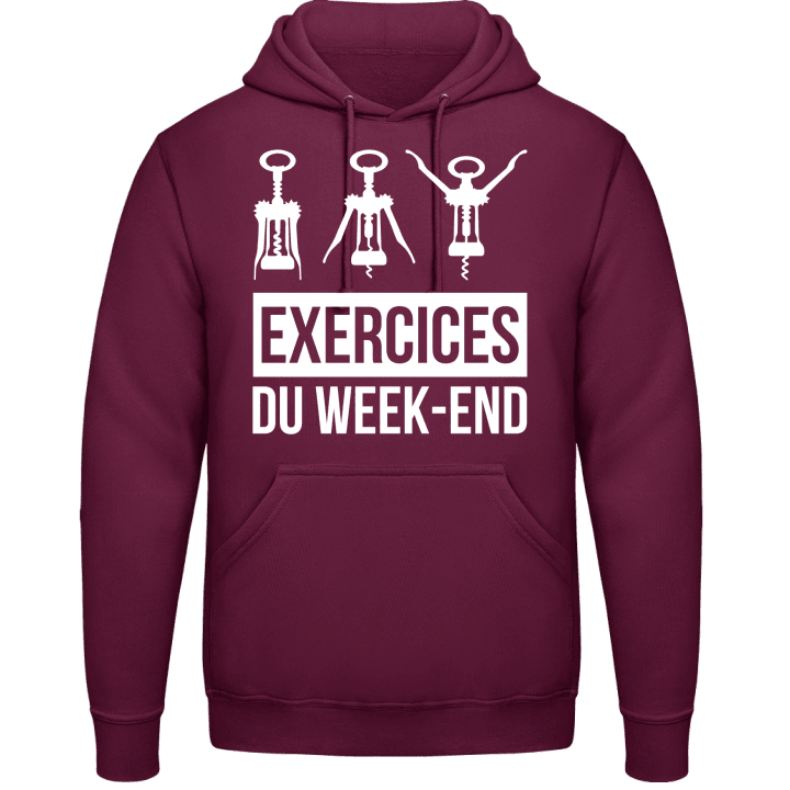 Exercises du week-end Felpa con cappuccio contain pic