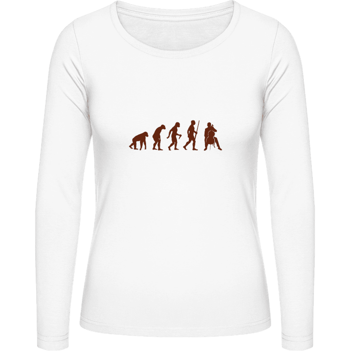 Cellist Evolution Vrouwen Lange Mouw Shirt contain pic
