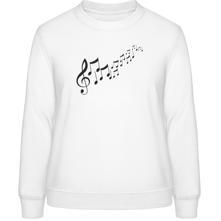 Dancing Music Notes Frauen Sweatshirt contain pic
