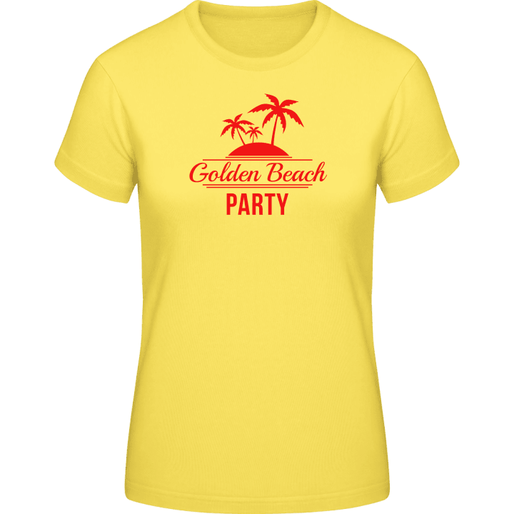 Golden Beach Party T-shirt för kvinnor contain pic