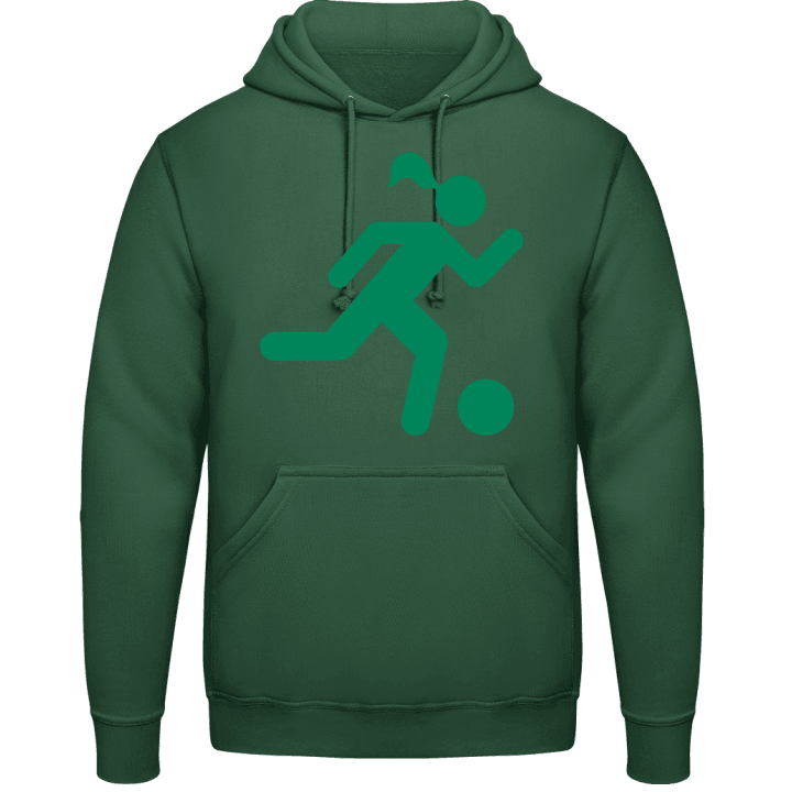 Soccer Player Woman Hoodie contain pic