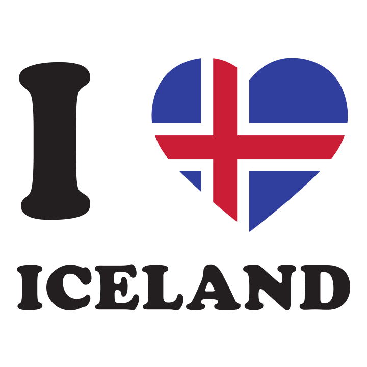 I Love Iceland Fan Huvtröja 0 image