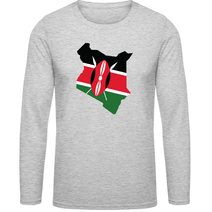 Kenya Map T-shirt à manches longues contain pic