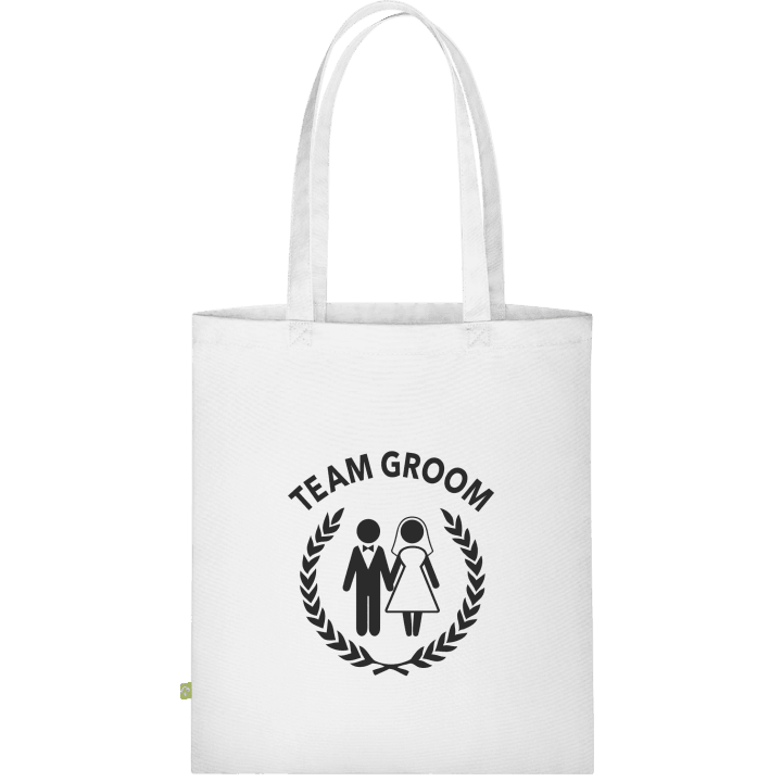 Team Groom Own Text Stofftasche contain pic